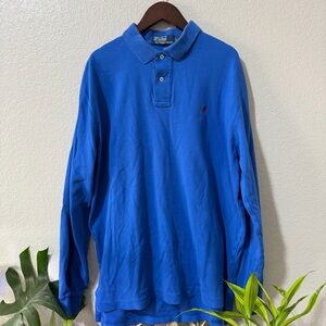 ✨4 for $15✨ Polo by Ralph Lauren Men's Royal Blue Long Sleeve Polo